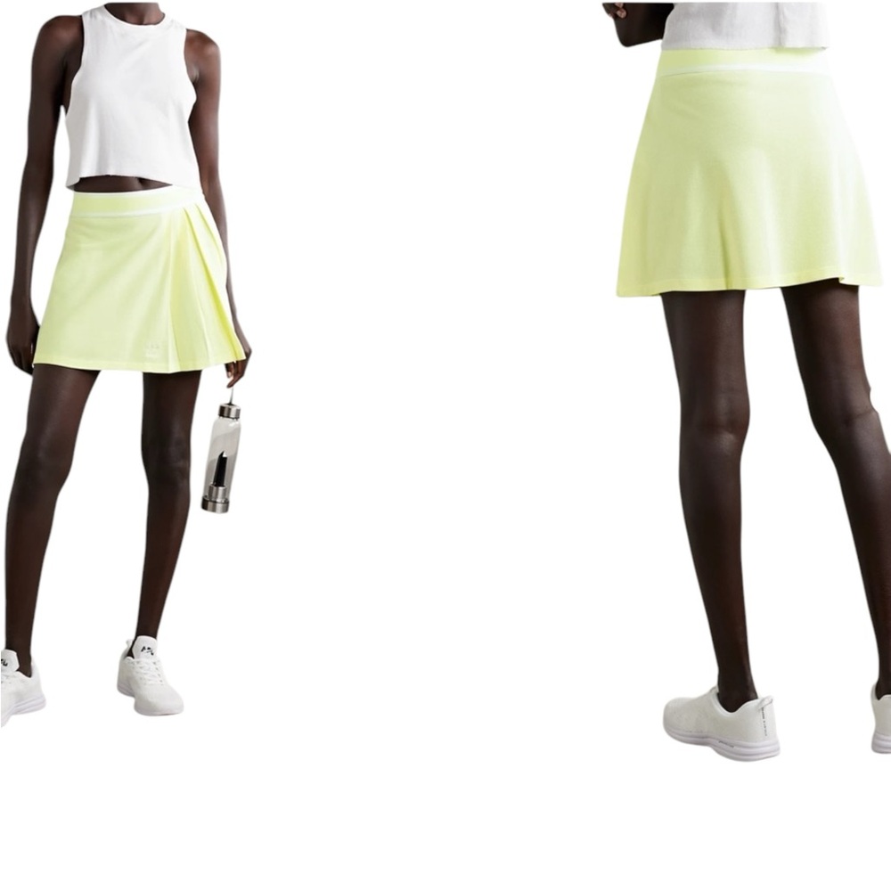 NWT Adidas Originals Pleated Pique Tennis Skirt (D)